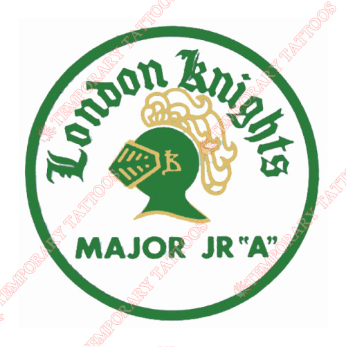 London Knights Customize Temporary Tattoos Stickers NO.7345